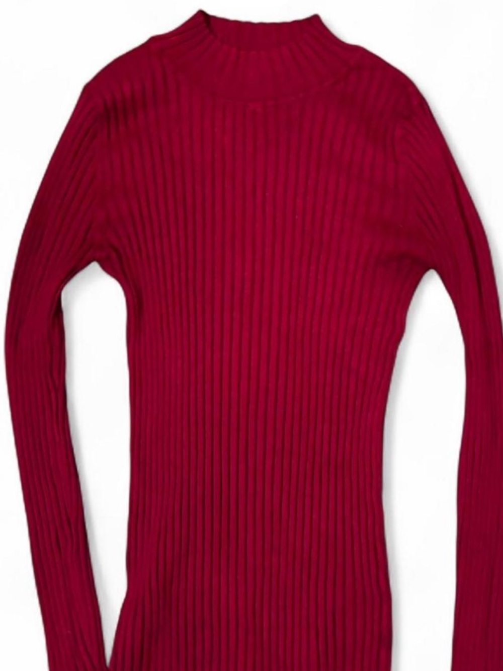 No Boundaries Children’s Ribbed Turtleneck Sweater - Burgundy
